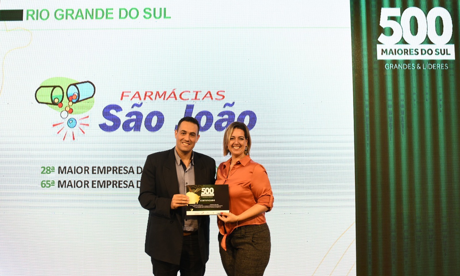 Rede de Farmácias São João entre as 500 maiores empresas do Sul do Brasil pelo terceiro ano consecutivo