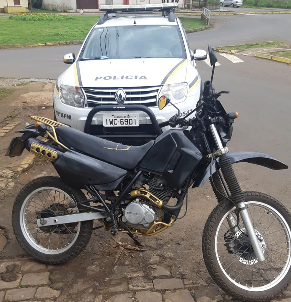 Moto furtada em São Marcos foi recuperada em Vacaria