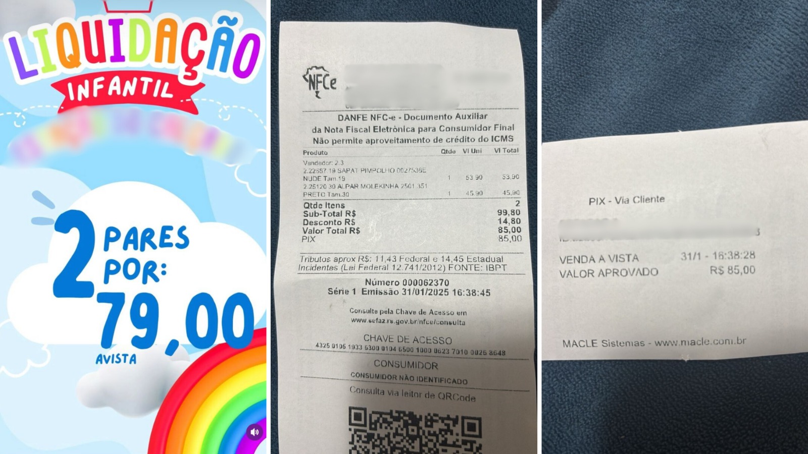Cobrança indevida: consumidora paga taxa extra ao optar pelo Pix em loja de São Marcos