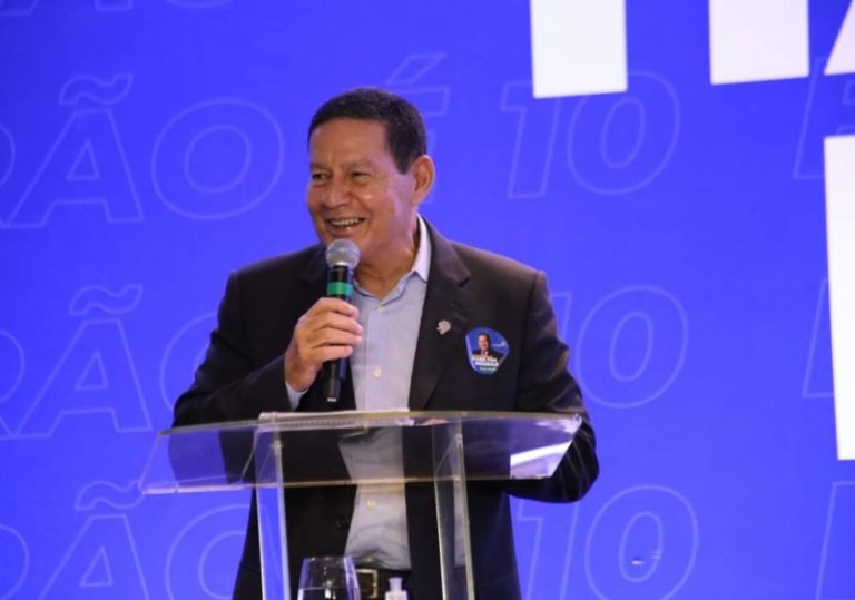 Vice-presidente Hamilton Mourão lança em Porto Alegre pré-candidatura ao Senado