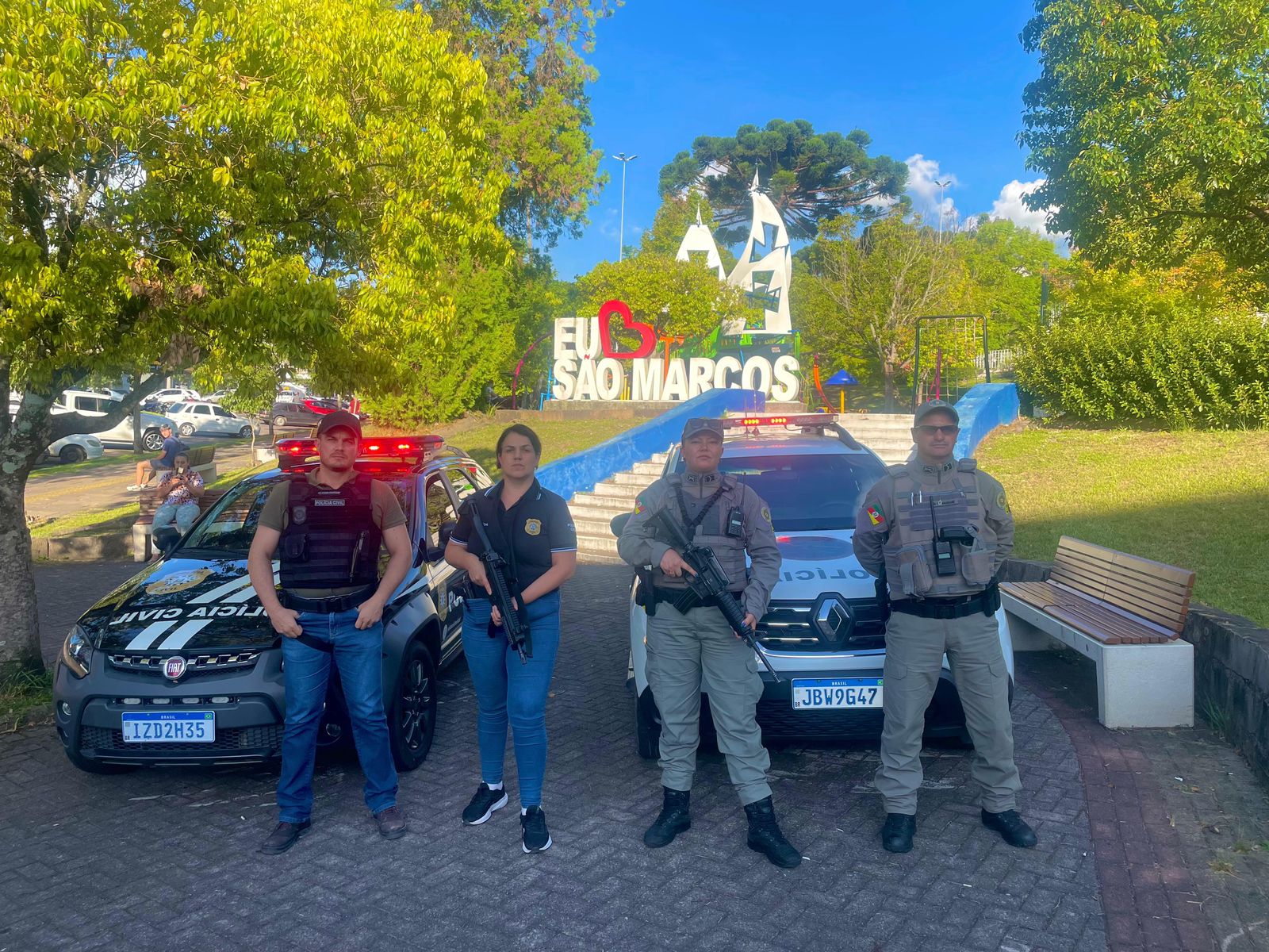 Forças de segurança de São Marcos apreendem nove armas de fogo em menos de dois meses