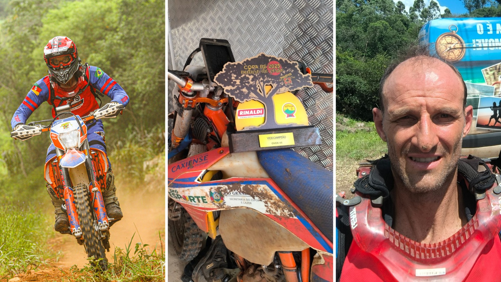 Nas trilhas de Osório, Fabricio Michelin faz história na abertura da Copa RS de Enduro de Regularidade