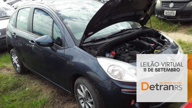 Leilão do Detran tem Citroen/C3 com lance mínimo de R$ 14.600 e Peugeot/308 a partir de R$ 10.000  