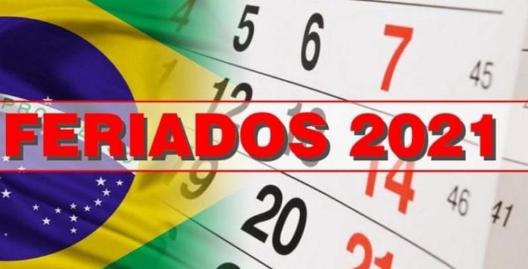 2021 terá nove feriados nacionais e dois prolongados