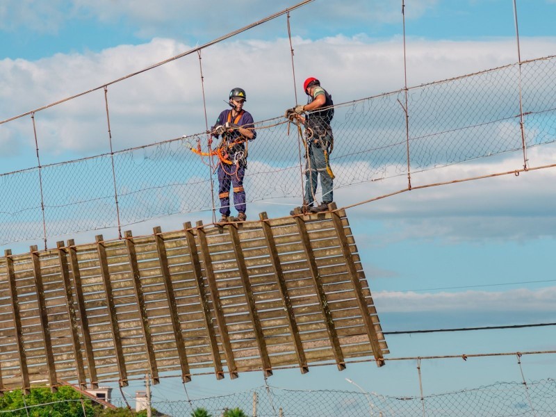 Oito meses depois de rompimento, ponte pênsil de Passo de Torres começará a ser reconstruída