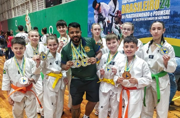 Atletas de São Marcos se destacam no Campeonato Brasileiro de Parataekwondo e Poomsae 2024