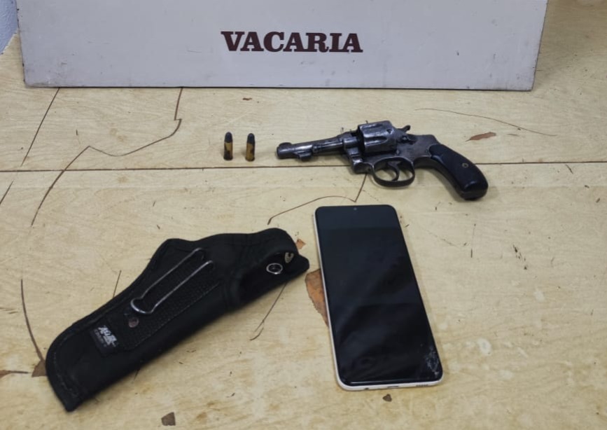 Indivíduo foi preso por porte ilegal de arma de fogo em Campestre da Serra