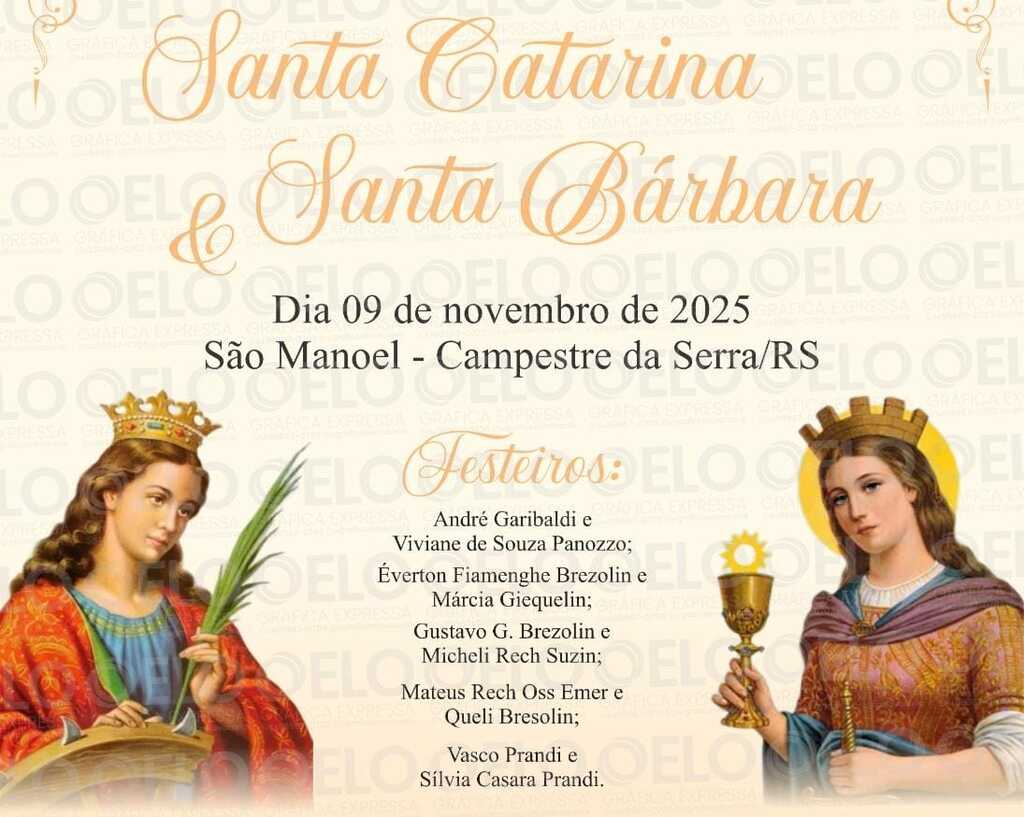 Comunidade de São Manoel celebra Festa em honra a Santa Catarina e Santa Bárbara no dia 9 de novembro