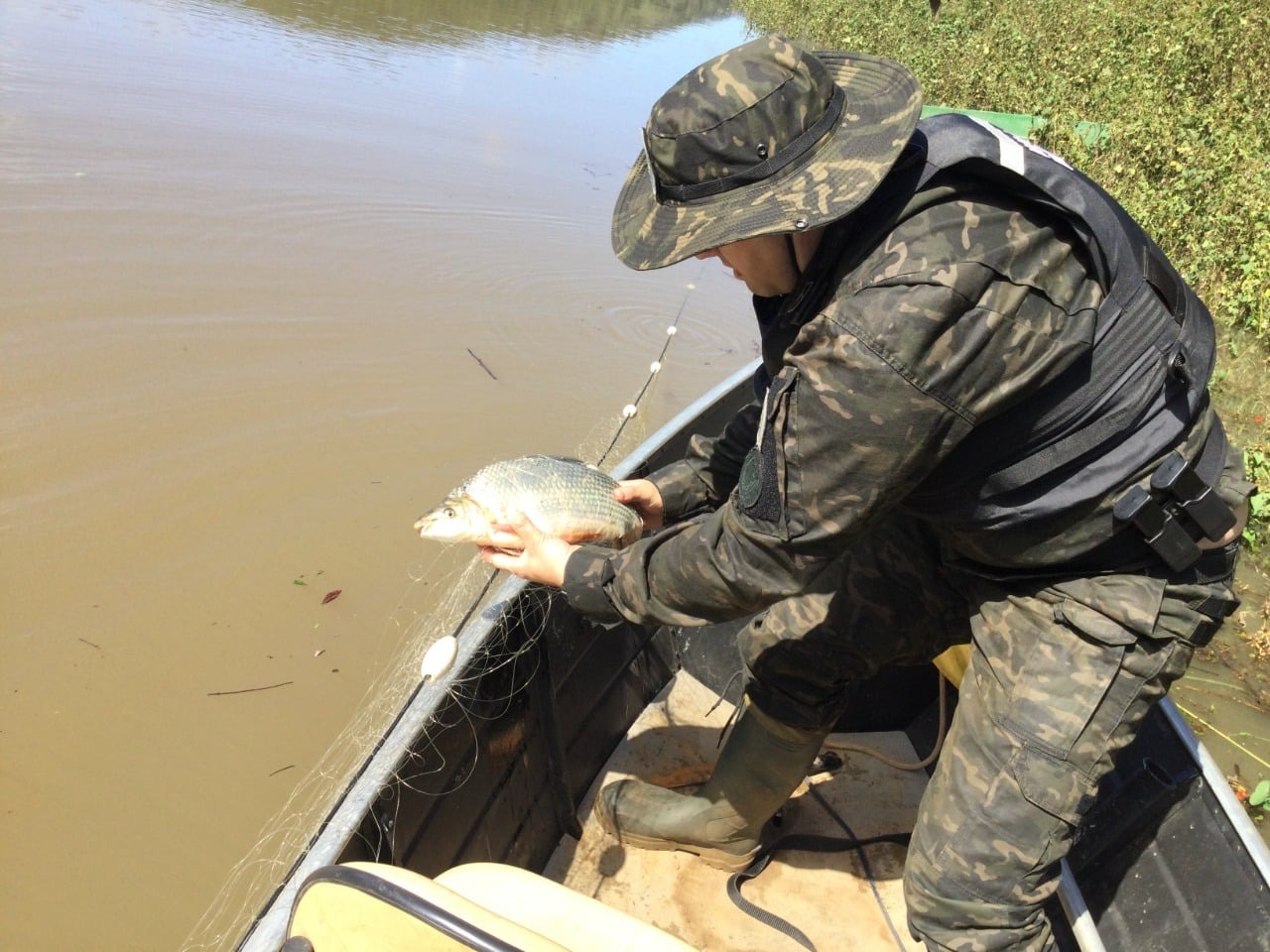 3° Batalhão Ambiental de Vacaria realiza Operação Pesca no Rio Pelotas