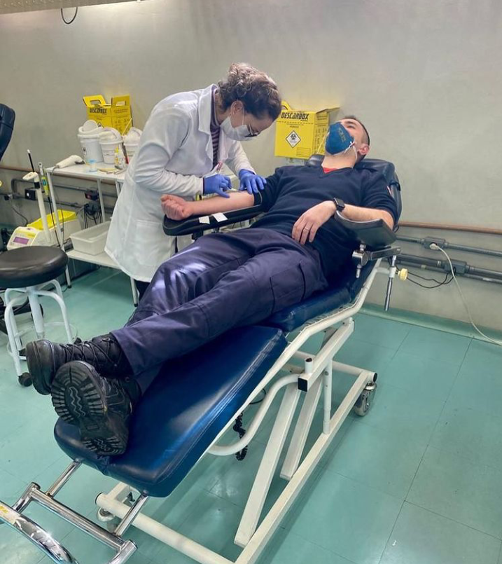 Bombeiros de São Marcos participam de ação de doação de sangue