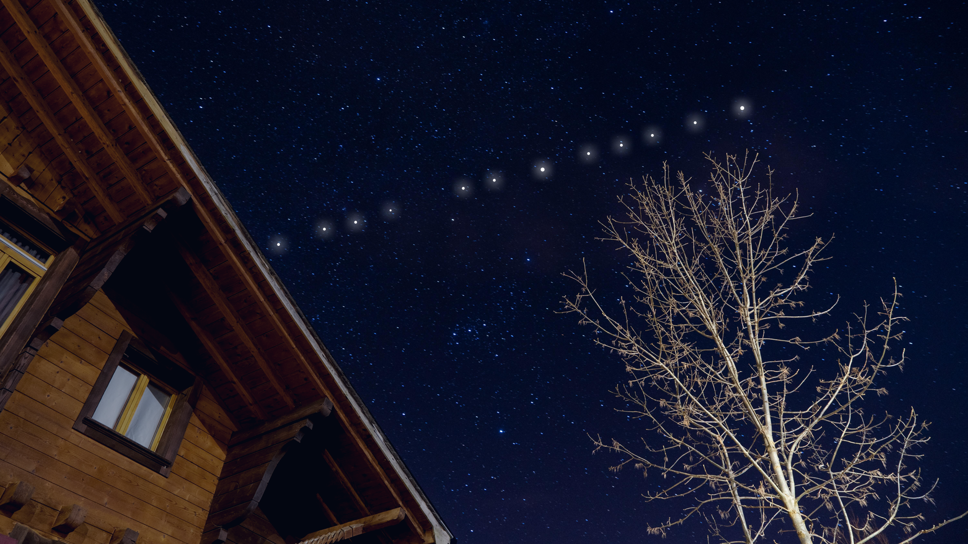 Satélites luminosos cruzaram o céu da Serra Gaúcha neste domingo (18)