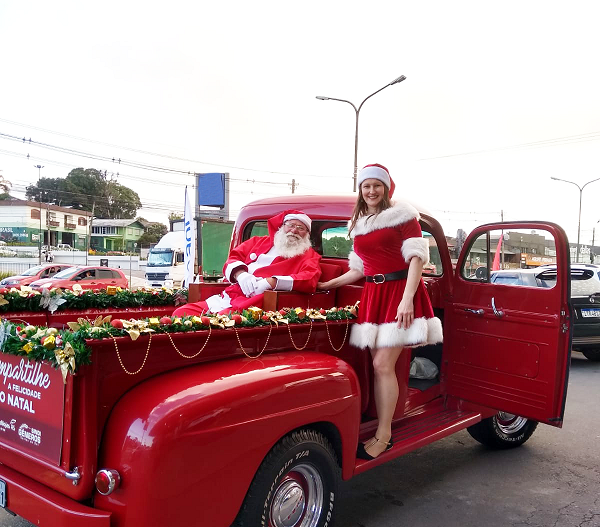Picape do Papai Noel chega a São Marcos no dia 19 de dezembro