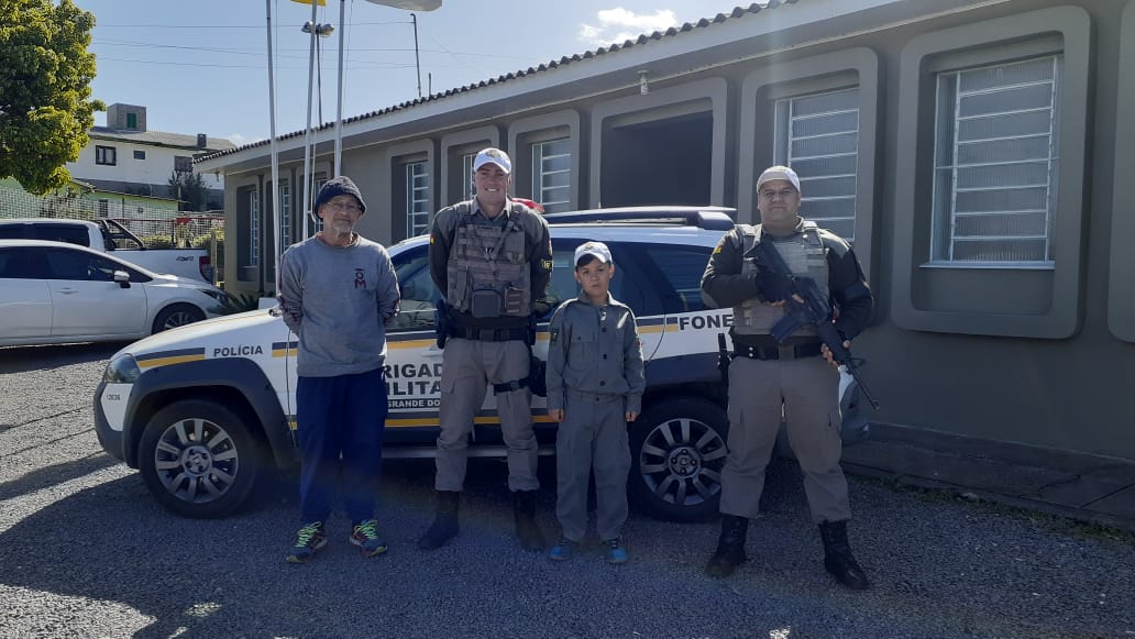 Brigada Militar de São Marcos realiza sonho de criança de 8 anos