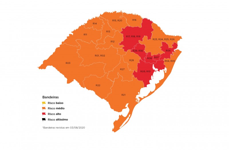 Serra Gaúcha recua e é classificada em Bandeira Laranja no Distanciamento Controlado