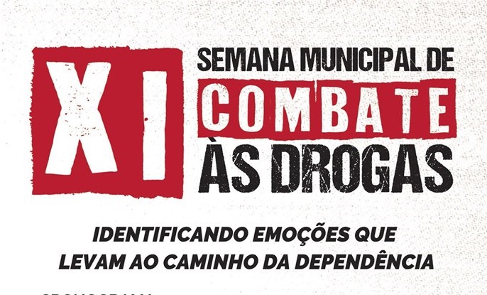 Semana Municipal de Combate às Drogas acontece entre 24 e 26 de junho