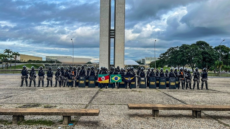 Tropa gaúcha completa dez dias de missão em Brasília