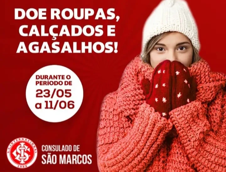 Consulado do Inter em São Marcos, promove Campanha do Agasalho