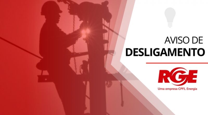 Aviso de desligamento programado na rede da RGE no domingo (20)