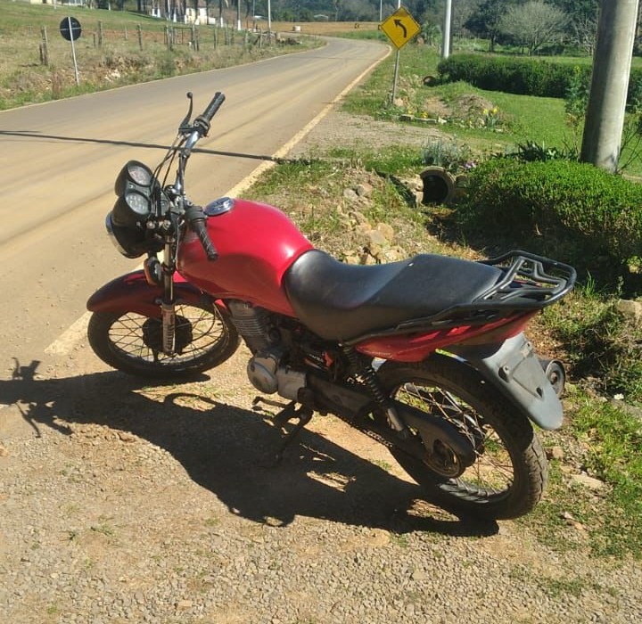 Brigada Militar recupera motocicleta furtada em São Marcos