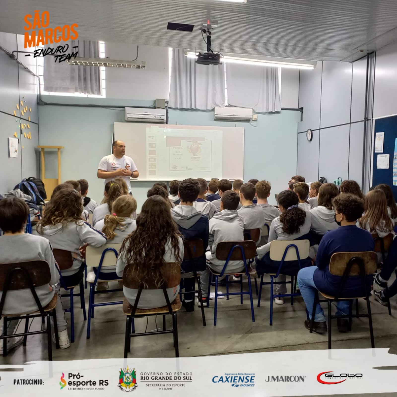 Equipe de Enduro realizou ação de combate às drogas em escolas de São Marcos