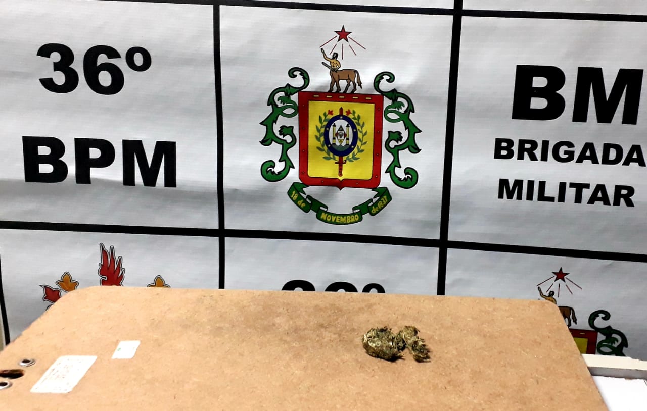Brigada Militar registrou ocorrências por posse de entorpecentes em São Marcos