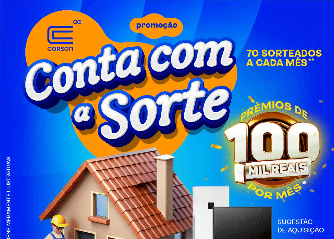 Campanha “Conta com a Sorte, Corsan” dará prêmios de até R$ 100 mil a clientes com as contas em dia