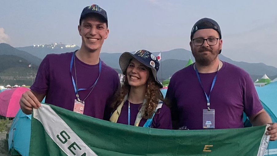 Representantes do Grupo de Escoteiros Tabajara estão na Coreia para o Jamboree 2023