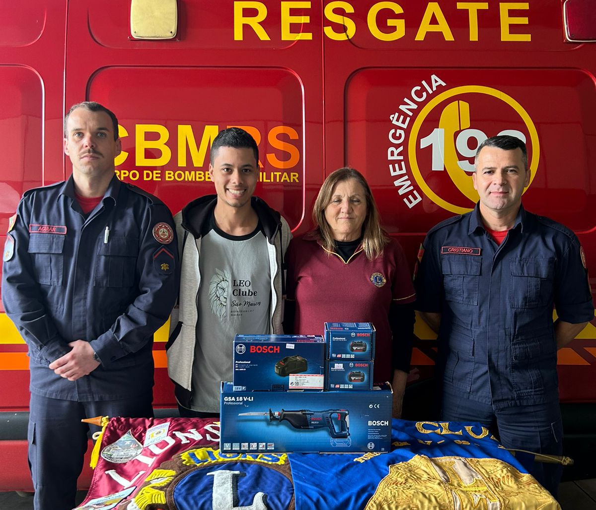 Doação de serra sabre reforça recursos do Corpo de Bombeiros em São Marcos