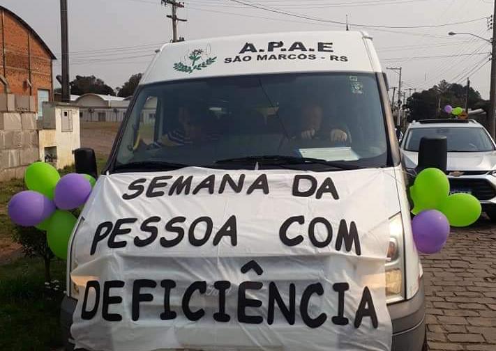 Carreata abre Semana Nacional da Pessoa com Deficiência, em São Marcos