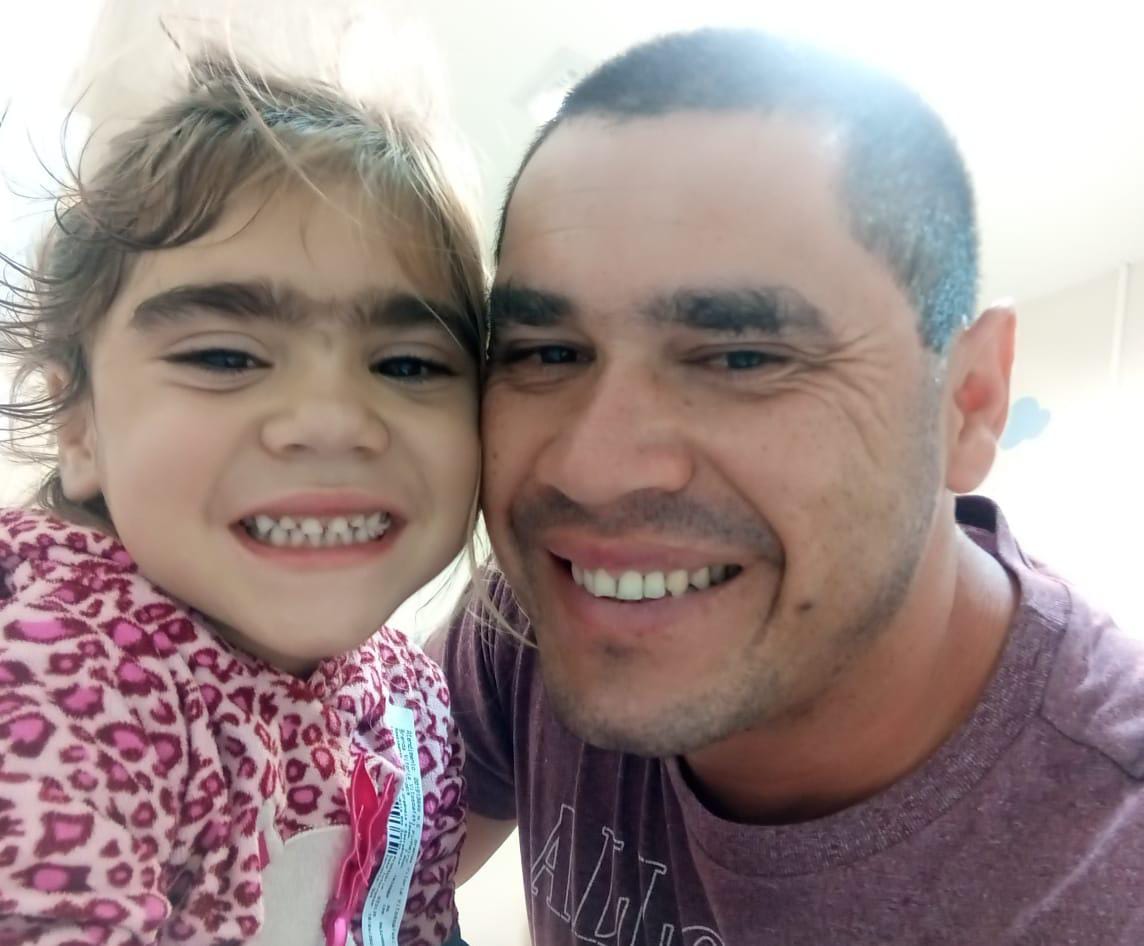 Pai de Brenda Vitória será o doador de medula da filha