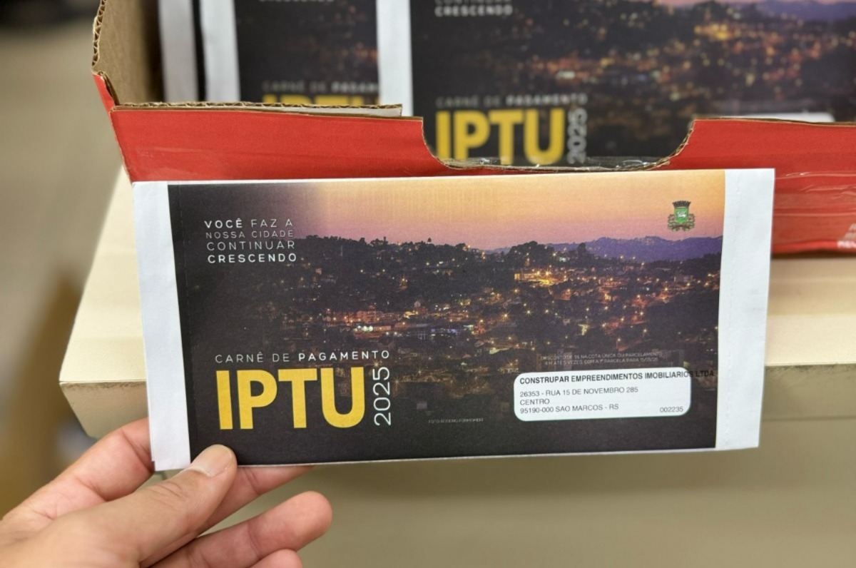 Carnês do IPTU 2025 serão entregues nos próximos dias; pagamento da 1ª parcela para 15 de maio