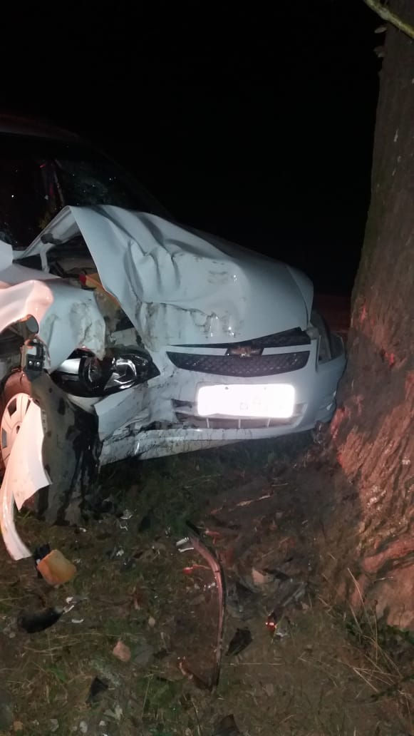 Menor ficou ferido em acidente na BR esta madrugada