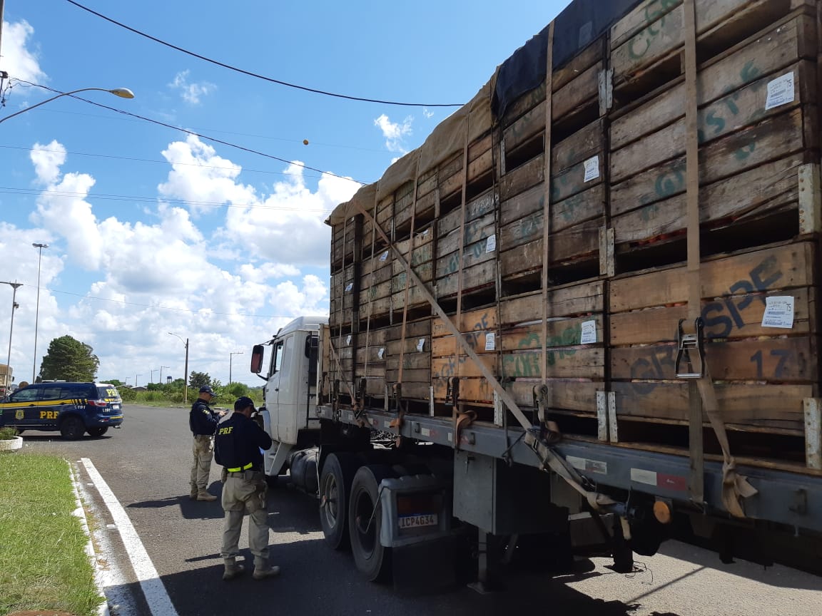 PRF realiza comando de fiscalização de peso em Vacaria