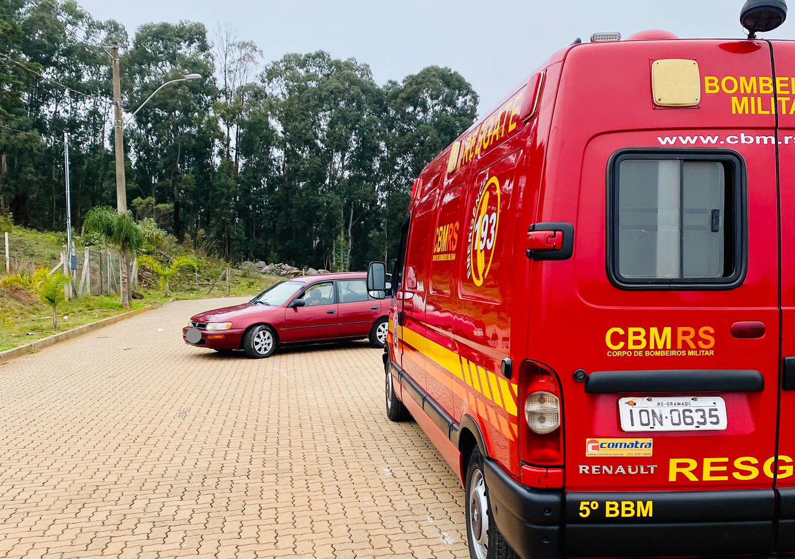 Condutor dorme em via pública e mobiliza os bombeiros em São Marcos