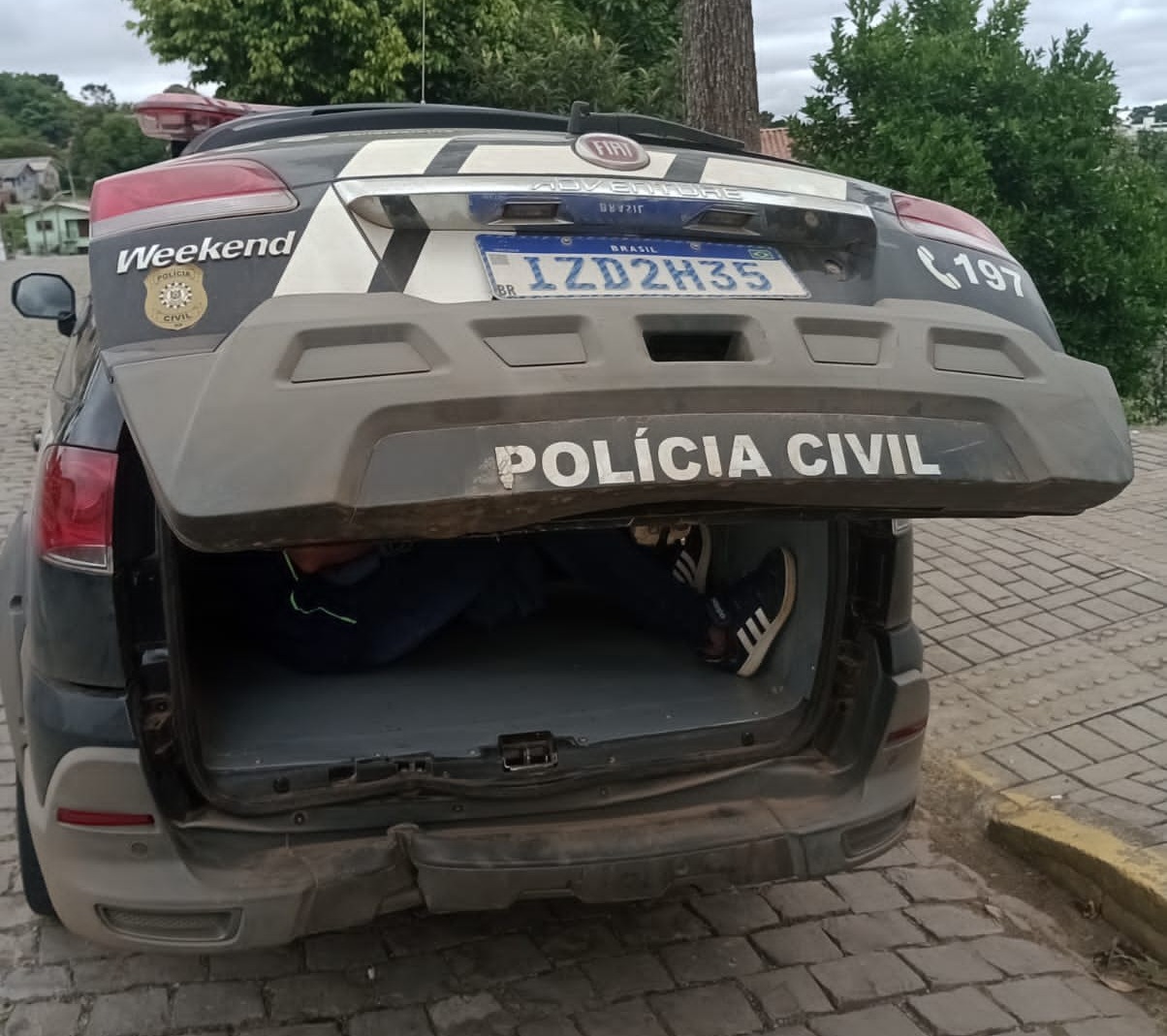 Polícia Civil de São Marcos prende foragido da Justiça no bairro Vida Nova