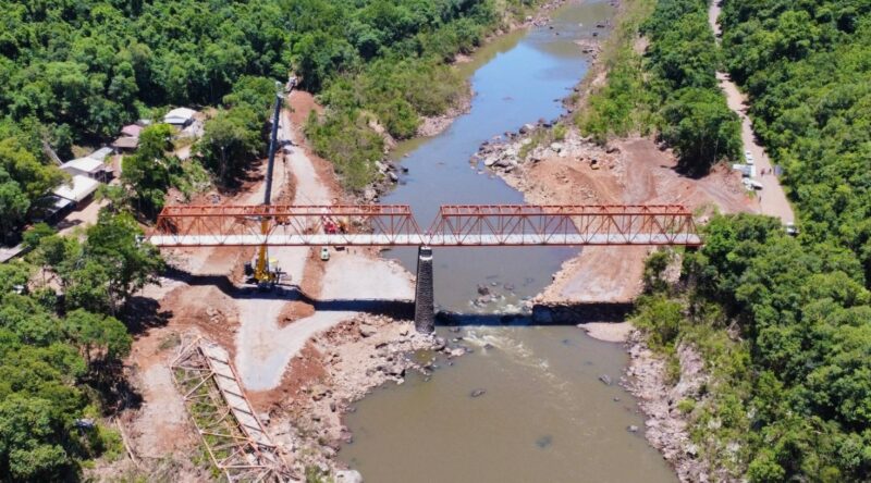 Nova Ponte de Nova Roma do Sul será inaugurada com leilão para definir o primeiro carro a cruzar