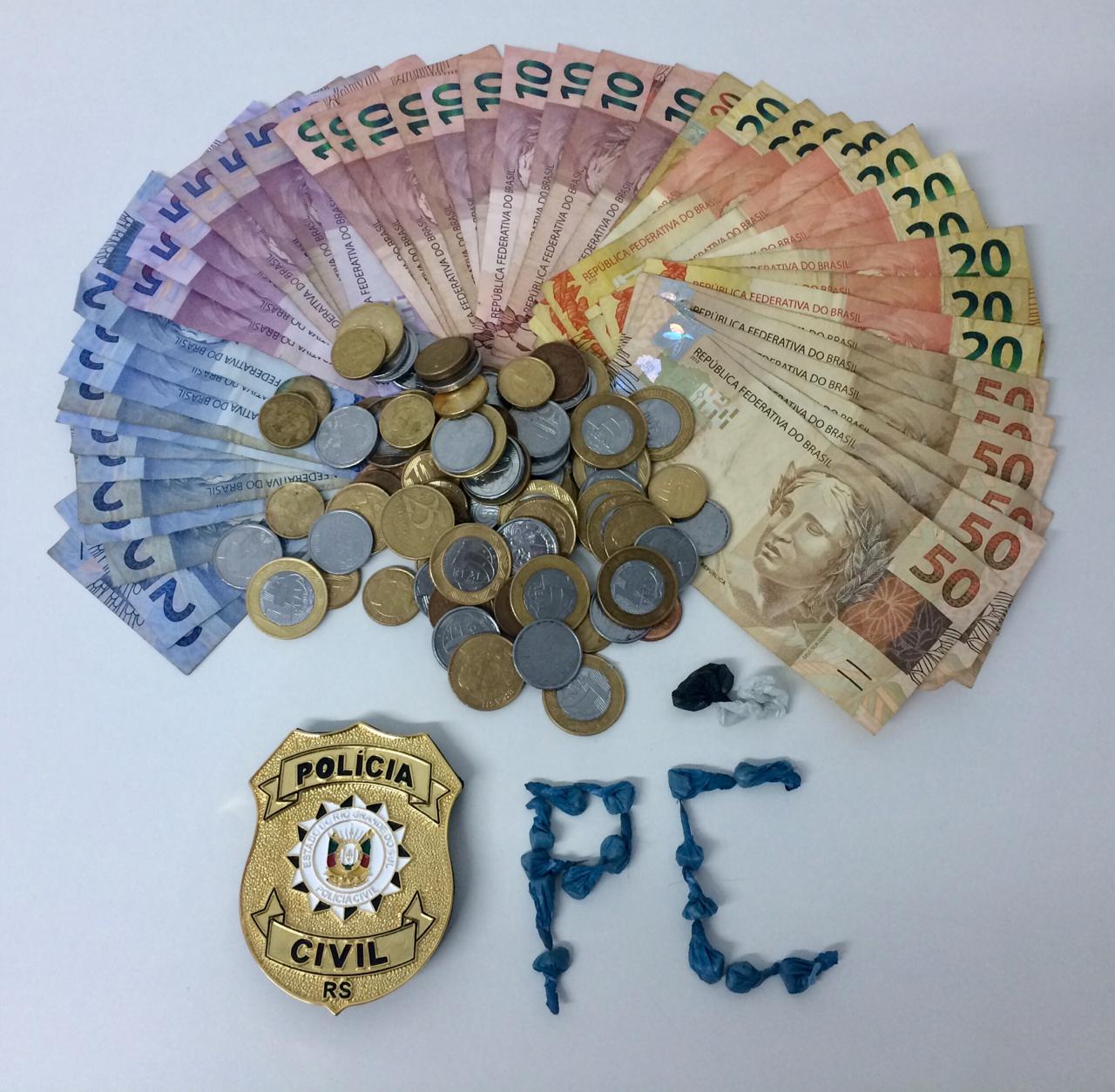 Polícia Civil efetuou prisão por tráfico no centro de São Marcos